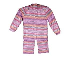 PLACE Pink & Purple 2 Piece Snow & Fleece Jacket/1 Pants Set Youth Size 8